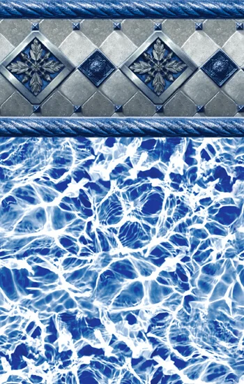 Bayview White Diffusion pool liner