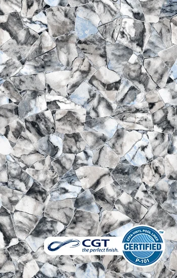 Carrara Marble pool liner luxury