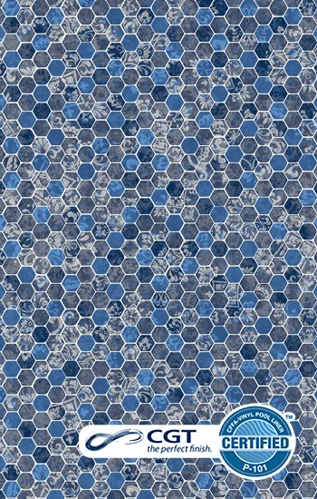 Esagono hexagonal pool liner tile