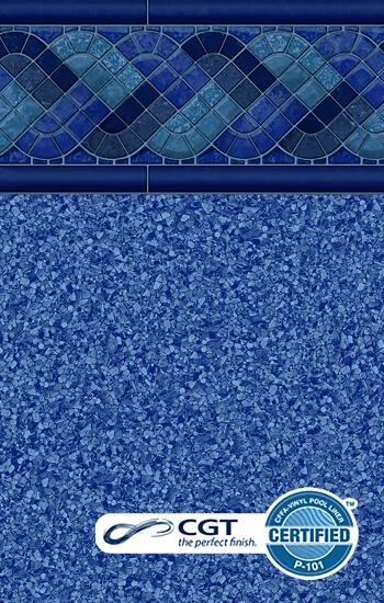 Raleigh Blue Beach Pebble pool liner