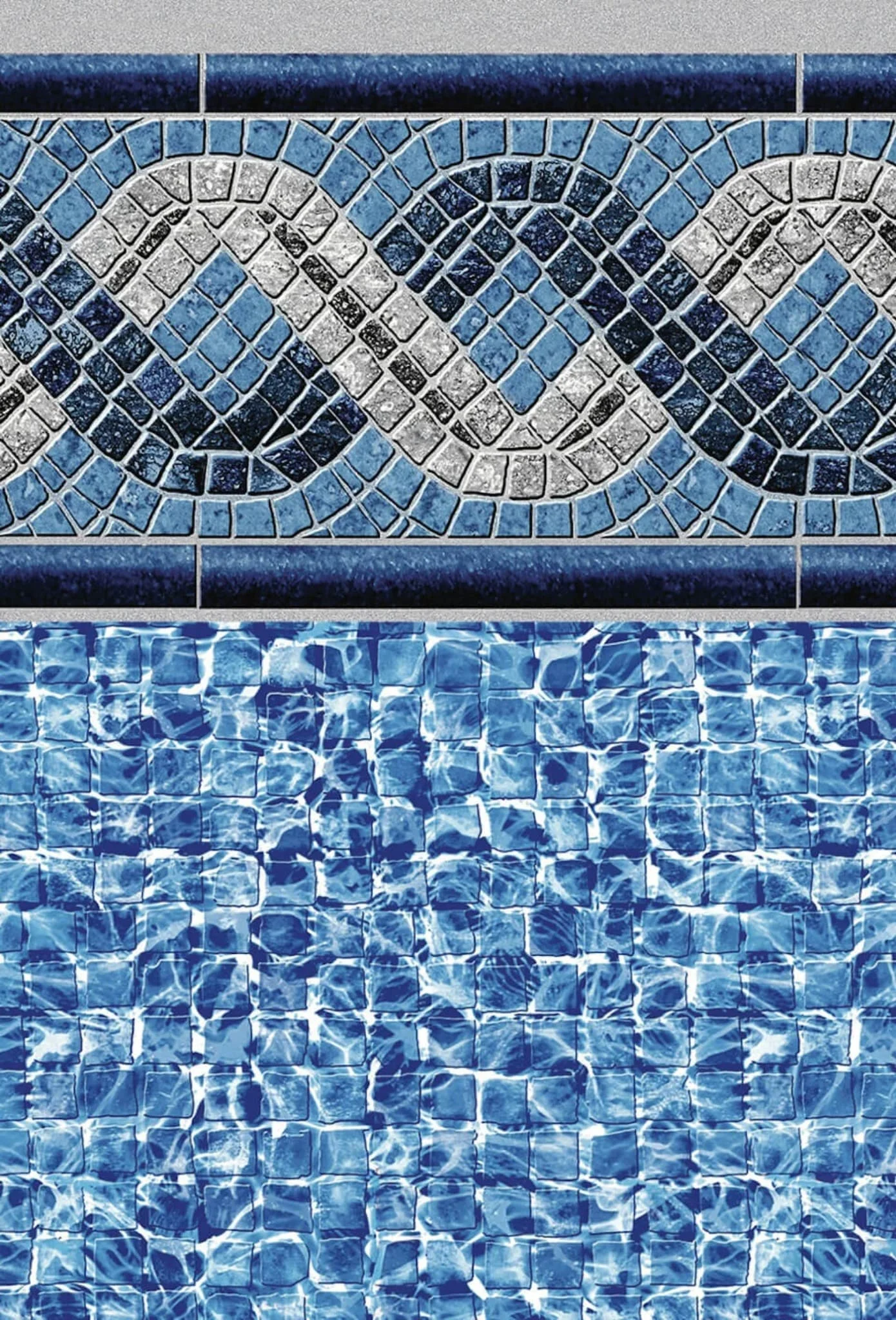 River Tile pool liner tile effect